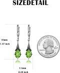 wholesale Sterling Silver Austrian Crystal Vintage Drop Dangle Leverback Earrings-0-64