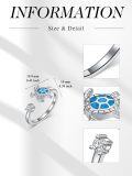 wholesale 925 Sterling Silver 925 Sterling Silver Cute Animal Adjustable Open Rings Women Birthday Gifts-0-1
