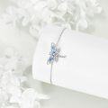 wholesale 925 Sterling Silver Blue Crystal Dragonfly Charm Anklet for Women Beach Foot Chain s-0-1