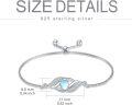 wholesale Sterling Silver Birthstone Dainty Infinity Bracelet for Women-0-5
