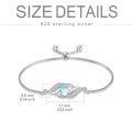 wholesale 925 Sterling Silver Birthstone Dainty Infinity Bracelet for Women-0-5