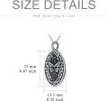 wholesale 925 Sterling Silver Hummingbird Floral Keepsake Cremation Pendant Urn Necklace with Funnel and Fill Tool for Ashes Memory Gift 36 Chain Included-0-4