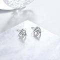 wholesale 925 Sterling Silver Cancer Zodiac Constellation White Gold Plated Clip Earrings For Women-0-2