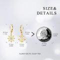 wholesale 14K Gold Boat Anchor Earrings - Unique Design, 1.11 Inch, Smooth & Shiny, Ideal Gift for Special Occasions-0-3