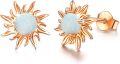 wholesale 925 Sterling Silver Opal Sun Stud Earrings Celestial s for Women-0-0