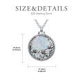 wholesale 925 Sterling Silver Opal Locket Necklace With Flower Design And Accessories-0-4