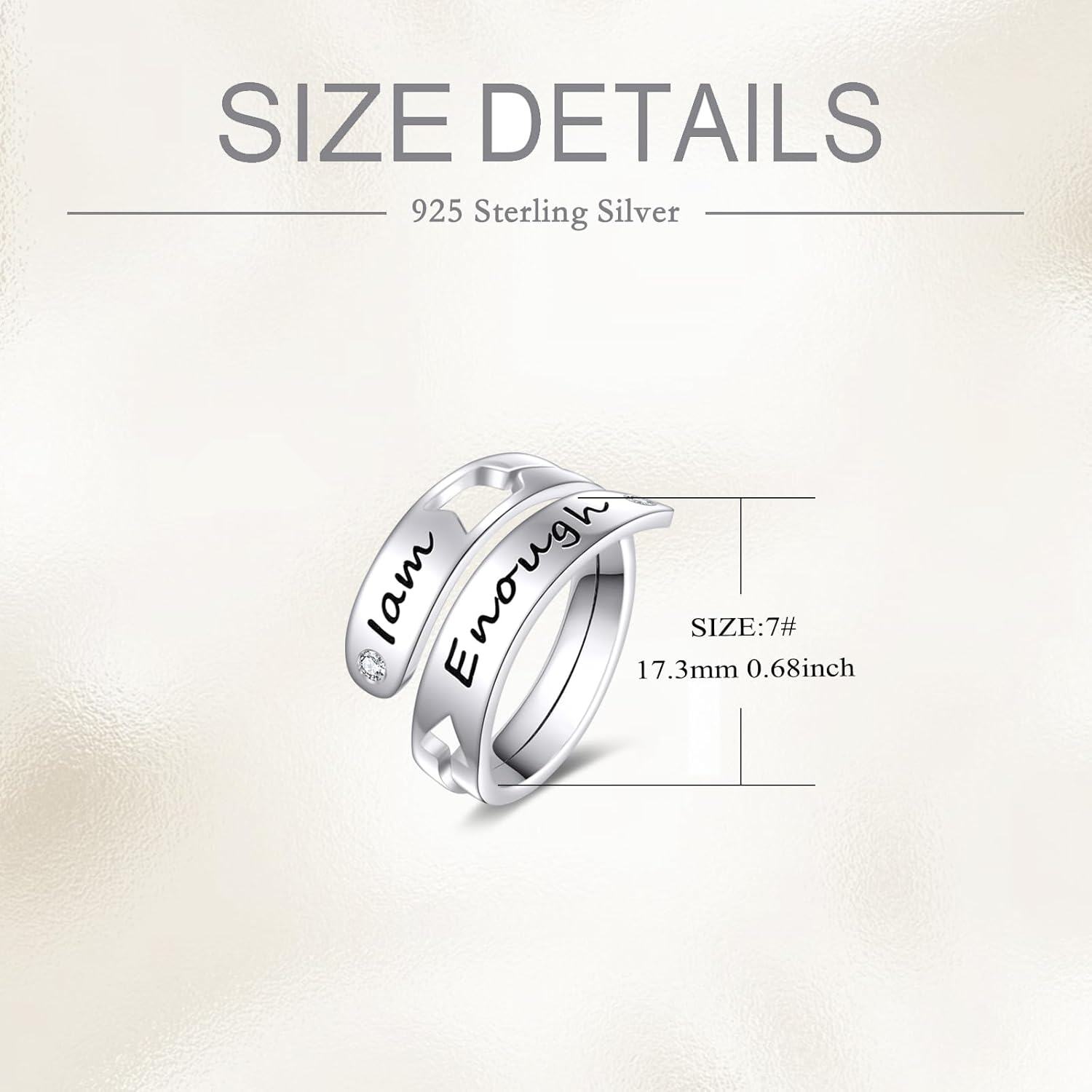  Sterling Silver CZ Celtic Knot Eternity Claddagh Rings for Women -0-5