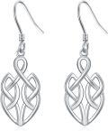 wholesale 925 Sterling Silver Celtic Knot Drop Earrings - Irish s for Women-0-0