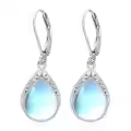 TOUPOP Sterling Silver Celtic Filigree Teardrop Leverback Earrings-0-0