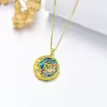 TOUPOP Sterling Silver Moon Star Necklace Sagittarius Zodiac Pendant Type11-0-5