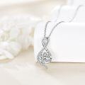 wholesale 925 Sterling Silver Infinity Love You Moissanite Necklace for Women-0-2