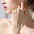 wholesale  Sterling Silver Crystal Butterfly Bracelet for Women Teens -0-8