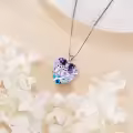 TOUPOP Sterling Silver Crystal Owl Family Pendant Necklace-0-4