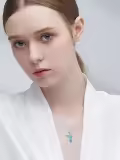 TOUPOP Sterling Silver Turquoise Necklace Jewelry For Women Gifts-0-1