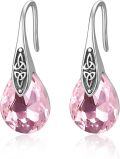 wholesale 925 Sterling Silver Birthstone Celtic Knot Dangle Earrings Women s Jewelry Gift-0-0