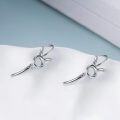wholesale 925 Sterling Silver Rabbit Shape Zodiac Sign Leverback Dangle Earrings-0-3