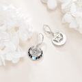 wholesale 925 Sterling Silver Moon Phase Star Drop Earrings with Rainbow Stone for Women's s-0-4