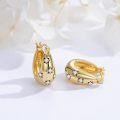 wholesale Gold-Plated 925 Sterling Silver Teardrop Star Studs Hoop Earrings for Women-0-4