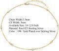 wholesale White Gold Plated Sterling Silver CZ Thin Choker Necklace for Women-0-3