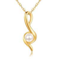 wholesale 14K Gold Infinity Pearl Opal Pendant Necklace for Women's Gifts - Valentine/Christmas/Mother?¡¥s Day-Infinity Pearl