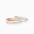TOUPOP 925 Silver Moissanite Wedding Ring Set For Couple-0-1