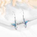 wholesale 925 Sterling Silver Abalone Shell Hummingbird Dangle Earrings for Women-0-1