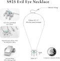 wholesale 925 Sterling Silver Metal Turquoise Evil Eye Pendant Necklaces with Cubic Zirconia - Dreamcatcher Style s for Women/Mom/Sister-0-4