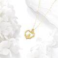 wholesale 14K Gold Peace Sign Musical Instrument Pendant Necklace for Women and Girls-0-2