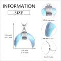 wholesale 925 Sterling Silver Rainbow Moonstone Celtic Cross Crescent Pendant Necklace for Women and Men Gifts-0-1