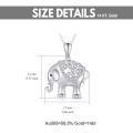 wholesale 14K White Gold Diamond Elephant Pendant Necklace for Women 20 Inches-0-2