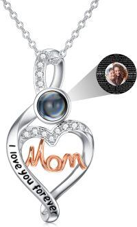 wholesale 925 Sterling Silver Mom Photo Locket Necklace-D-Mom+Photo-D-Mom+Photo Fill