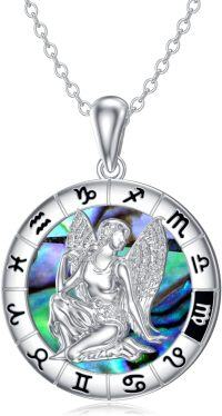 wholesale Sterling Silver Zodiac Constellation Pendant Necklace for Women-Virgo (8.23-9.22)-Virgo (8.23-9.22)
