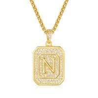 wholesale Gold Filled 925 Sterling Silver Letter Jewelry Necklace for Women Gift for Mom Wife Birthday Anniversary Christmas-Letter N