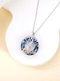 wholesale TOUPOP Tree Of Life Necklace For Women 925 Sterling Silver Family Tree Pendant Necklace With Crystal Jewelry For Mom Grandma Christmas Birthday Gifts -0-2