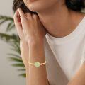 wholesale 14K Gold Plated Sterling Silver Jade Bracelet for Women Lotus Sunflower Tree of Life Hummingbird Dragonfly Bee Butterfly Cat Birthday Mothers Day Gifts for Mom Grandma-0-1