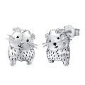 wholesale 925 Sterling Silver Guinea Pig Stud Earring Set for Women Girls Animal Lover Gifts 3D Cute Pet Jewelry Sets Minimalist Fashion Accessories Valentines Day Birthday Present Ideas-0-0