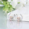wholesale 925 Sterling Silver Hypoallergenic Corgi Dog Huggie Hoop Earrings for Sensitive Ears-0-2