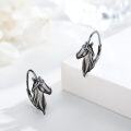 wholesale 925 Sterling Silver Hypoallergenic Unicorn Hoop Earrings for Women-0-1