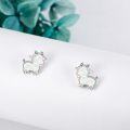 wholesale 925 Sterling Silver Opal Studs - Goat Shape  for Women Girls Mother's Day Present-0-3