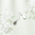 wholesale 925 Sterling Silver Multicolor Stone Drop Earring with Hummingbirds and Butterflies Design-0-3