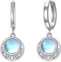 wholesale 925 Sterling Silver Celtic Knot Moonstone Drop Earrings - Halloween Gift for Her-0-0