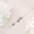 wholesale 925 Sterling Silver Infinity Love Ladybug Flower Charm Bracelet for Women-0-2
