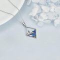 wholesale 925 Sterling Silver Blue Enamel Whale Pendant with Cubic Zirconia Cut Edge and Lighthouse Design - Ocean Inspired  for Her-0-4