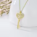 TOUPOP Sterling Silver Tree Of Life Key Necklace For Women-0-3
