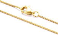 wholesale 18K Gold Women s Necklace 0 7 2 8mm Snake Herringbone Chain 14 30 -1mm