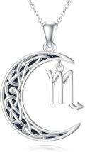 wholesale Sterling Silver Zodiac Necklace 12 Constellations Pendant Jewelry for Women Men-0-0