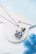 TOUPOP Sterling Silver Urn Necklace For Ashes With Filler Kit-0-2