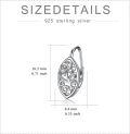 wholesale Wiinicaca Celtic Leverback Earring 925 Sterling Silver Filigree Dangle Drop Earrings Jewelry Birthday Christmas Gifts For Women -0-4