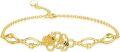 wholesale 925 Sterling Silver Honeycomb Bee Charm Bracelet for Women and Girls-0-0