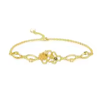 wholesale 925 Sterling Silver Honeycomb Bee Charm Bracelet Wholesale for Women and Girls-Bee